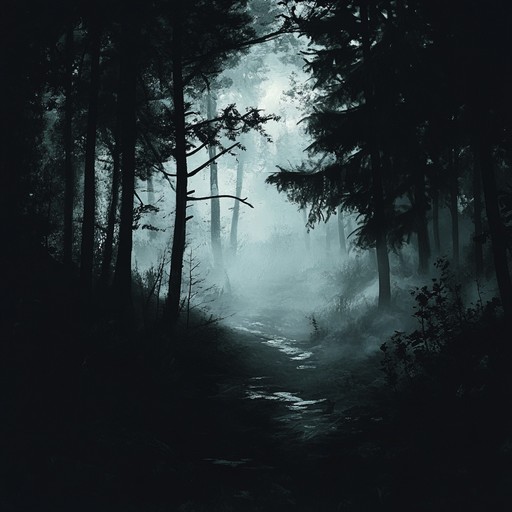 An eerie hymn echoing through haunted forests, blending dark folk melodies with a rebellious spirit. The piece utilizes melancholic acoustic guitar riffs with minimalistic percussion to create a haunting yet empowering sound. The dynamic progression shifts from soft, introspective verses to powerful, defiant choruses, capturing the essence of hidden struggles and defiance against oppression.