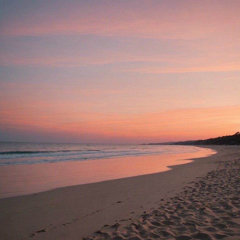 A serene samba track featuring the soft beats and melodious harmony befitting a peaceful sunset over rio de janeiro. The music embodies the gentle sway of palm trees and the calming ocean waves, capturing the essence of a tranquil evening in a city known for its vibrant energy.