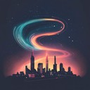 a smooth jazz house instrumental evoking dreamy urban nightscapes.