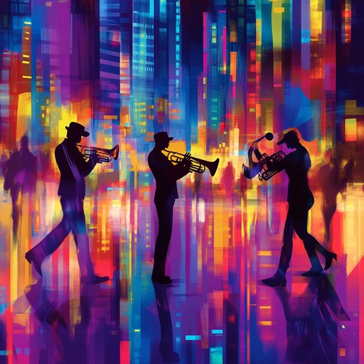 An instrumental latin jazz track featuring dynamic trumpet solos and lively rhythms, capturing the festive atmosphere of havana's night scenes filled with music and dance