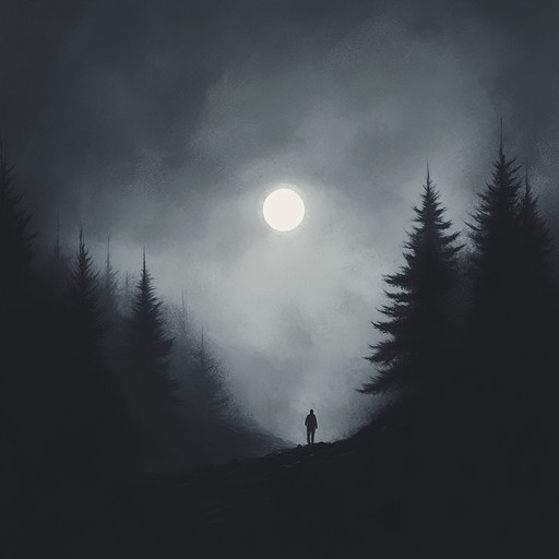 An instrumental dark folk composition that weaves haunting melodies with somber tones, capturing the essence of solitude and inner turmoil under the cloak of darkness