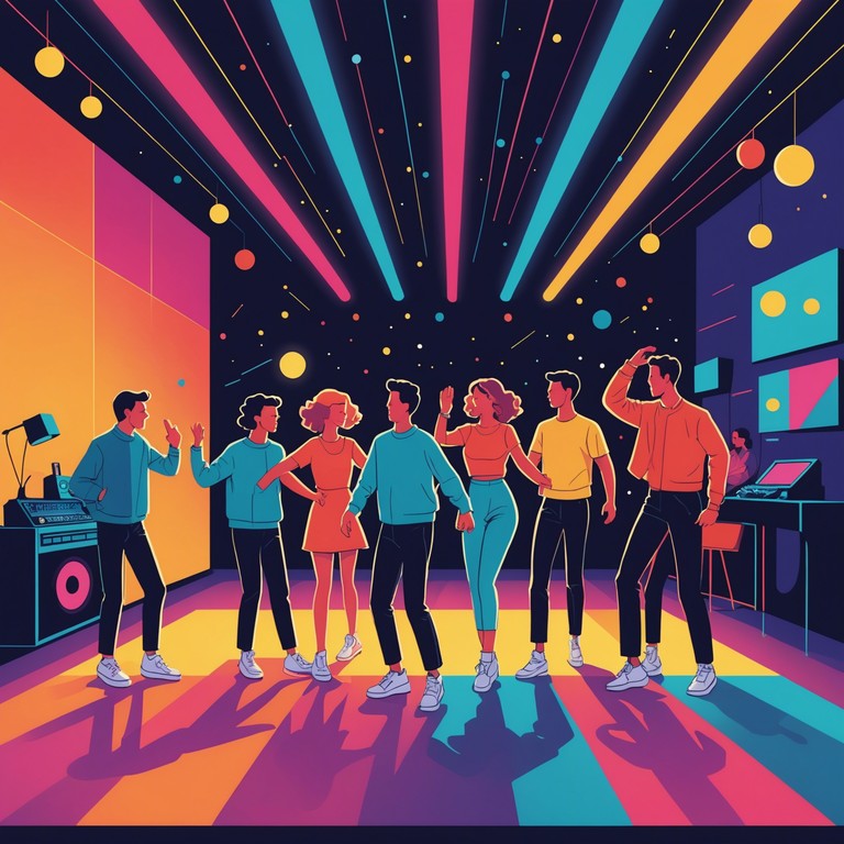 Crafting an engaging dance pop anthem, this music bursts with joyous synths and driving beats, ideal for keeping the energy high at any evening event.