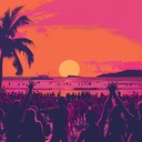 vibrant beats for a tropical sunset celebration party