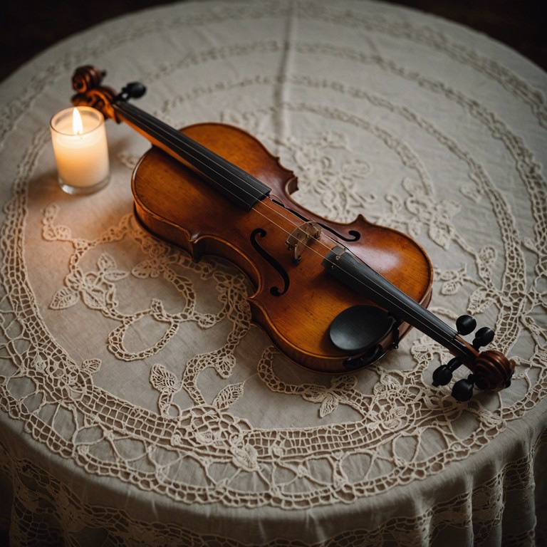 A composition that uses minimalistic approaches to tell a profound emotional story, focusing on the nuanced expressions of the violin to portray the depth of quiet, personal affection