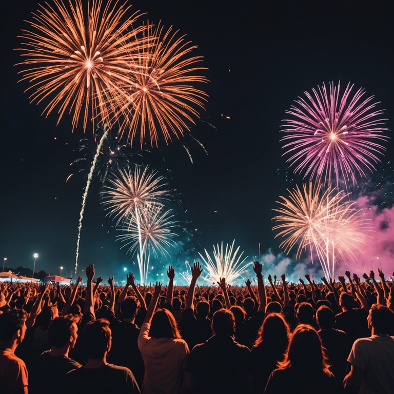 An uplifting pop song that uses energetic synths and powerful drum beats to illustrate the feeling of a grand victory. The music climbs steadily, peaking in a spectacular chorus that symbolizes triumph and success.