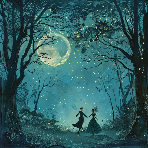 Feel the magic as sprightly melodies take you on a whimsical journey through an enchanted forest playground, where fairies frolic and spells weave wonder. The light and airy notes dance playfully, yet evoke a deep sense of mystery and magic.