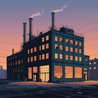 soothing beats with harsh industrial sounds.