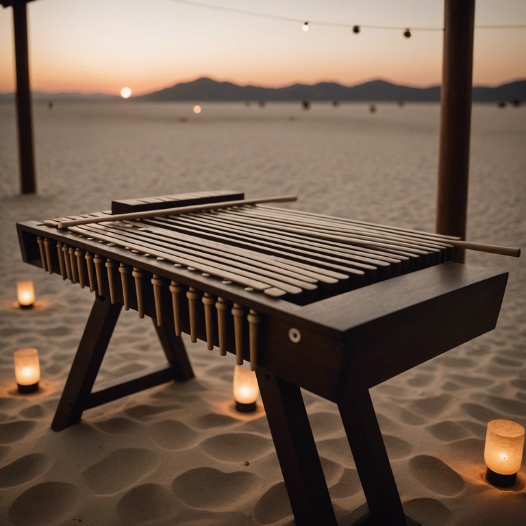 Imagine a musical expression of the calm and inspiring night skies above an expansive desert, providing a soothing and peaceful listening experience that enfolds you with warmth and subtlety.