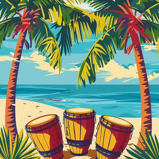 An instrumental samba track that brings the listener into a sunset fiesta atmosphere characterized by euphoric and joyful tones, driven by dynamic latin rhythms and vibrant melodies.