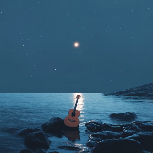 This instrumental track features soothing guitar chords blended with smooth ambient textures, perfect for relaxing in a calm night setting. Ideal for creating a peaceful, stress free atmosphere.