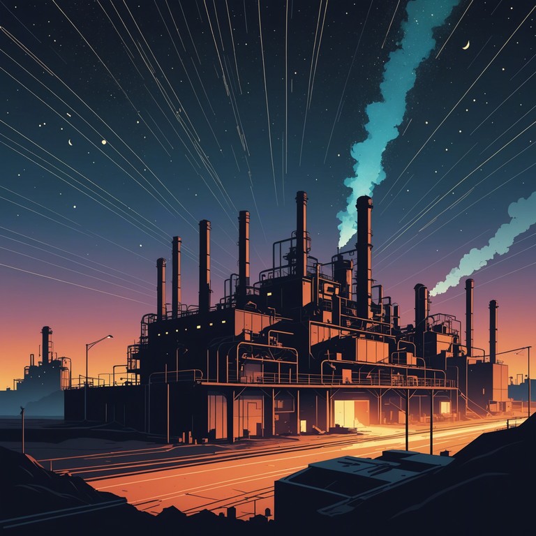 The song echos the untamed spirit of a concrete jungle, driven by relentless mechanical beats and aggressive guitar riffs. The rhythmic cadence mirrors the undying pulse of a city's industrial heart, while the whir of machinery speaks to the depths of urban existence.