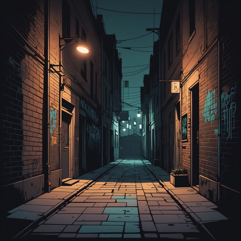 A fusion of hard hitting drums and shadowy synths that create a soundscape for a city at night, filled with hidden dangers and the hustle of underground life. This track features an intense beat that echoes the sounds of urban exploration and edgy street life.