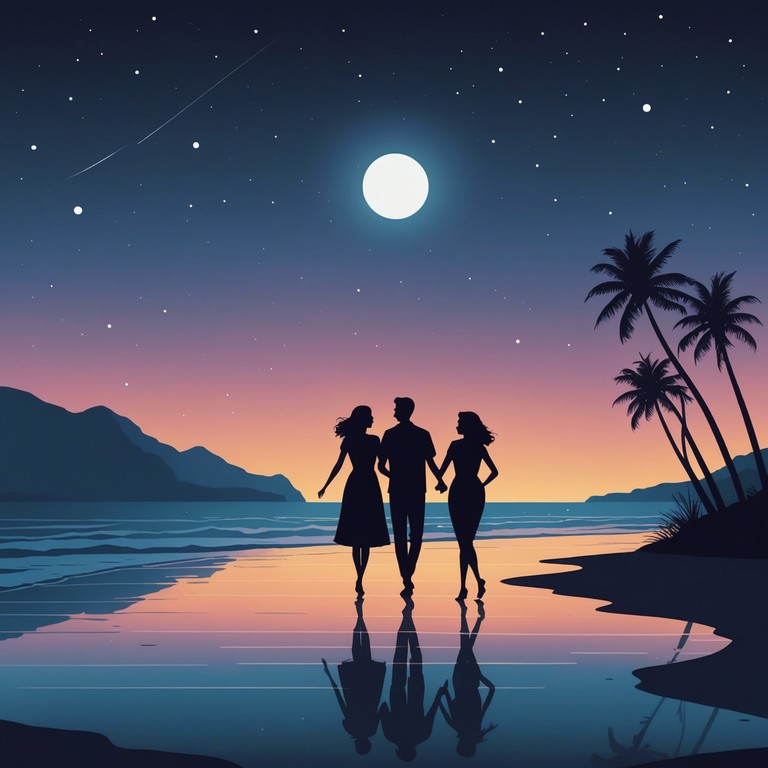 Imagine a composition that captures the essence of a moonlit night, where slow mambo beats mix with sensual overtones, providing a perfect backdrop for a romantic escapade