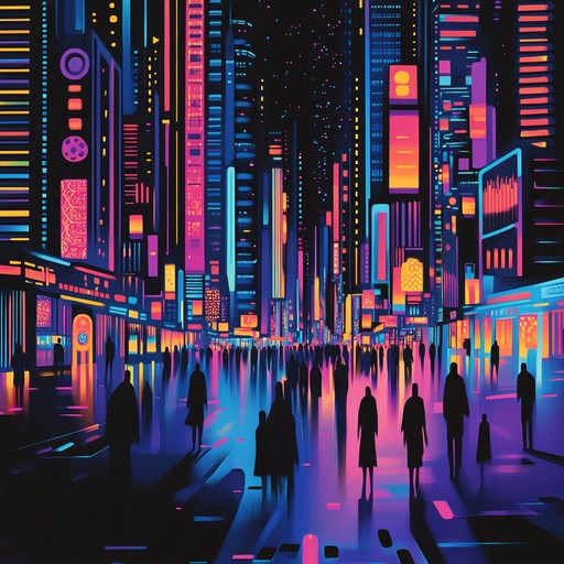 This track features a dazzling array of neon colored soundscapes reminiscent of a luminous, animated nighttime cityscape. The song ebbs and flows with the life force of dreams, blending vivid synthesizer layers with bewitching beats to create an immersive psychedelic experience.