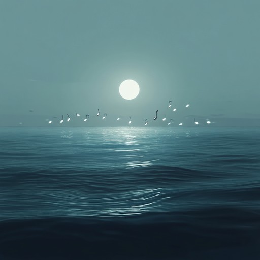 An unusual instrumental piece featuring soft harp melodies layered with subtle sounds of the deep sea, creating a serene and mystical atmosphere.