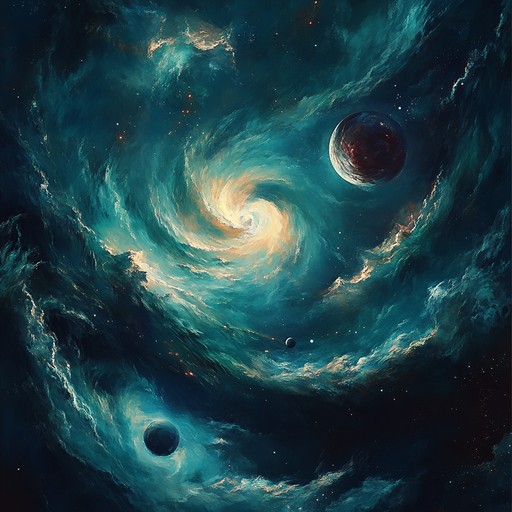 This instrumental piece merges ethereal sounds and progressive rock to create a celestial journey. The arrangement includes expansive melodies, intricate layers of synthesizers, and dynamic guitar riffs. The track evolves through multiple sections, each evoking the feeling of traversing through a cosmic dreamscape. Uplifting and introspective, it captures the grandeur of the universe and the intimate moments of self discovery within it