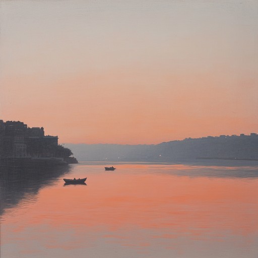 This composition captures the tranquil essence of dawn along the sacred ganges river. An indian raga that resonates with the gentle flow of water and the awakening of life, using traditional melodies to infuse a sense of peace and spirituality. It's designed to transport the listener to a serene morning by the riverside, filled with contemplation and the soft glow of the rising sun.