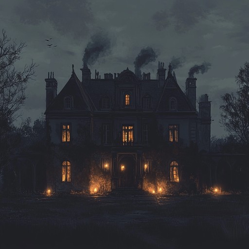 A darkly elegant neoclassical composition steeped in foreboding ambiance. Melancholic strings and ghostly piano notes weave an intricate tapestry of sound that evokes a sense of walking through a desolate, haunted manor. This spine chilling piece masterfully balances beauty and fear, creating an unforgettable auditory journey.