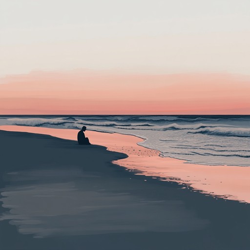 An instrumental bossa nova piece that evokes the quiet solitude of watching the sun set over the ocean, with gentle guitar melodies and soft rhythms that reflect a melancholic yet peaceful mood.