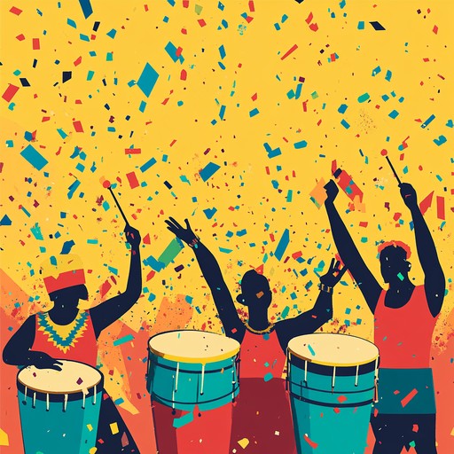 An upbeat instrumental that fuses lively percussion with spirited brass, evoking the thrill and excitement of dancing through colorful carnival streets.