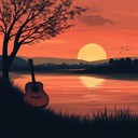 relaxing blues tune capturing quiet moments at sunset