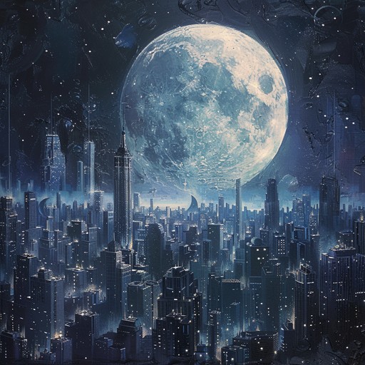 This track captures the essence of a bustling city under the moonlight, with an undercurrent of nü style mixed into the urban soundscape. Imagine the sounds of distant traffic blending with a subtle electronic beat, creating a fusion of old and new.