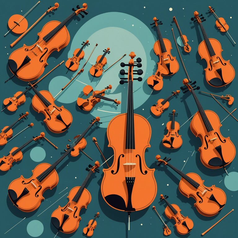 In this track, the rebellion isn't just a metaphor. The strings revolt against classical norms, incorporating unconventional, aggressive bowing techniques and discordant pitches to symbolize an uprising. The composition progresses from organized to a more chaotic arrangement, portraying the journey from conformity to radical independence.