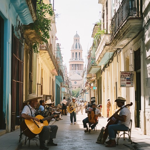 Imagine the streets of havana basked in sunlight, where smooth jazz melodies blend seamlessly with the lively beats of latin percussion. The softness of the saxophone carries the tune, inviting listeners on a laid back yet evocative musical journey that captures the essence of a lazy summer afternoon in cuba.