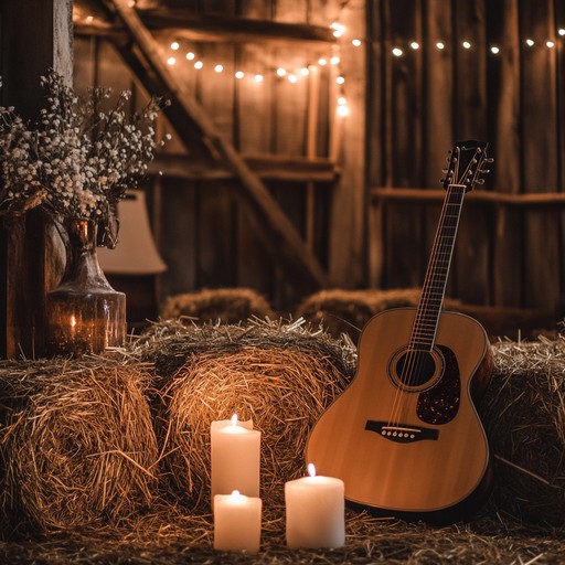 A softly strummed acoustic country ballad that captures the gentle essence of love stories by the campfire. Each note of the guitar is steeped in nostalgia, painting vivid scenes of whispered desires and heartfelt promises under the open sky. The simple yet profound arrangement allows emotions to shine through, resonating deeply with listeners.