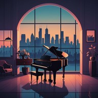 gentle piano melodies soothe the evening