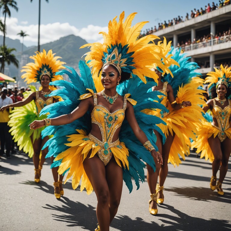 A festive journey through the sparks of carnival in rio de janeiro, epitomizing energy with every beat. Vividly designed to make the audience not just listen, but move with every note played on the steelpan.