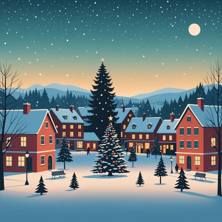 This composition evokes the spirit of a festive winter village, filled with the joy of the season, illuminative decorations, and a sense of communal celebration. It's designed to transport listeners straight to a cheerful holiday market, complete with the sounds of a laughing crowd and gentle snowfall