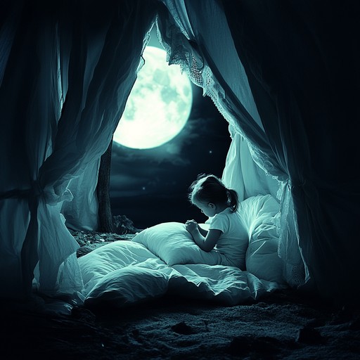 Imagine a cozy bedroom illuminated by moonlight, where soft, dreamy pop melodies playfully wrap around your heart like a warm blanket. This tune captures the magic of a nighttime pillow fort adventure, filled with childlike wonder and playful joy.