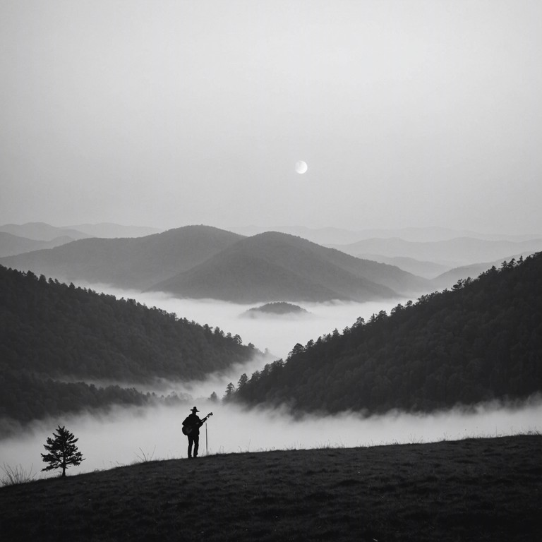 Venture into a spectral world where each strum on the banjo echoes the mysteries of appalachian ghost stories, awakening a haunting atmosphere rooted in traditional bluegrass music.