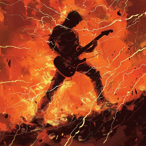 Prepare for an intense auditory experience with fiercely energetic guitar solos and rapid fire riffs. This heavy metal track captures the raw essence of speed and power, evoking feelings of empowerment and excitement