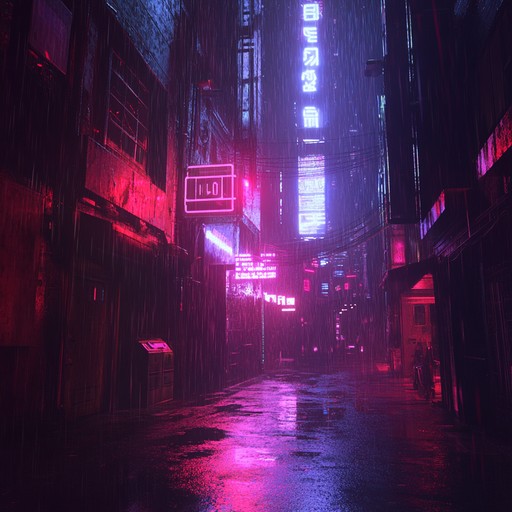 Navigate through the rain soaked alleys of a neon lit metropolis, where the pace of life is dictated by pounding rhythms and sharp, haunting melodies. Feel the electric urgency of a dramatic cyberpunk chase come alive.