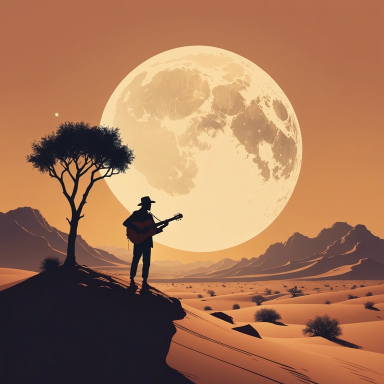 An evocative track that harnesses the profound depth of middle eastern music traditions, incorporated into a modern somber soundscape. It conveys the timeless melancholia of the desert at night, enhanced by an emotional oud performance that echoes the solitude of expansive sands under a vast star filled sky.