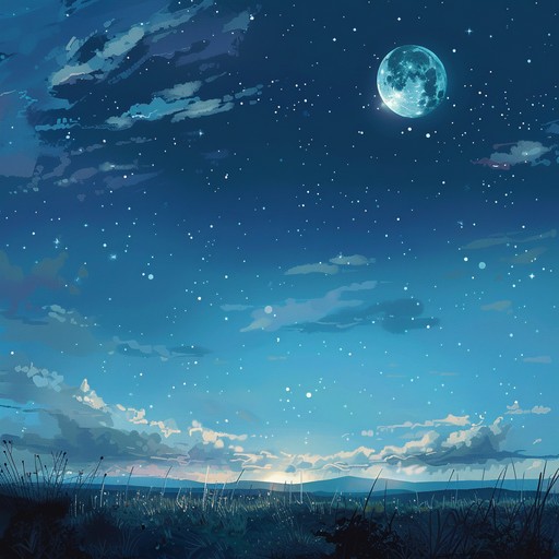 This composition takes you on a calm, serene journey under the moonlit sky, blending smooth melodies with enchanting harmonies to evoke a sense of magic and tranquility