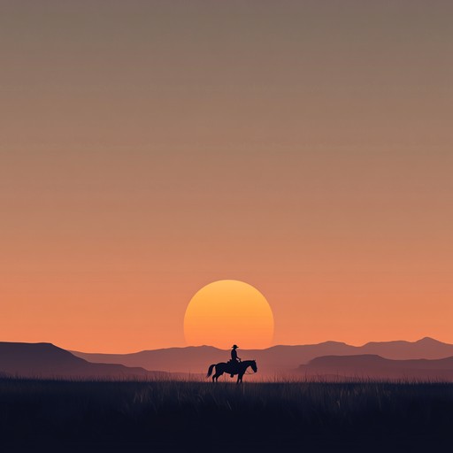 An instrumental composition that captures the essence of the western frontier, blending acoustic guitar and harmonica to evoke feelings of hope and adventure as one rides towards new horizons