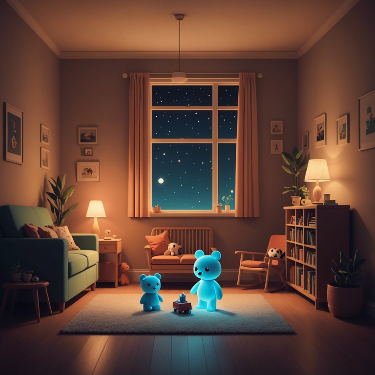 Transporting listeners to a secret world hidden within a child's playroom where every toy has a story to whisper in the silence of the night. It combines curious soundscapes with a touch of magic and an air of secrecy.