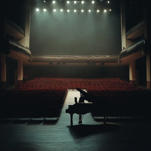 An evocative instrumental piano composition that embodies deep yearning and nostalgia, reflecting on the silence and memories within an empty theater.