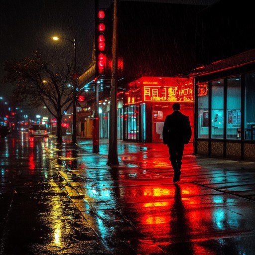 An atmospheric instrumental trap track that captures the feeling of wandering alone through empty city streets at night, with haunting melodies and deep bass lines reflecting a sense of loss and introspection