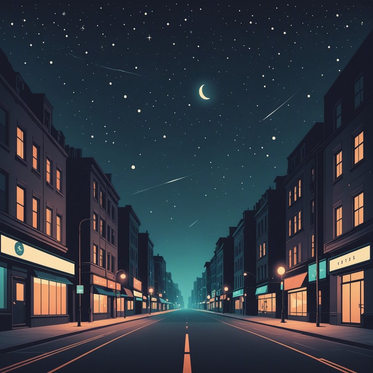 A gentle urban soundscape blending soft electronic pulses with soulful vibes to evoke a sense of tender nostalgia and urban solitude. This calming track utilises minimalist instrumentation to highlight the emotional depth of night in the city.