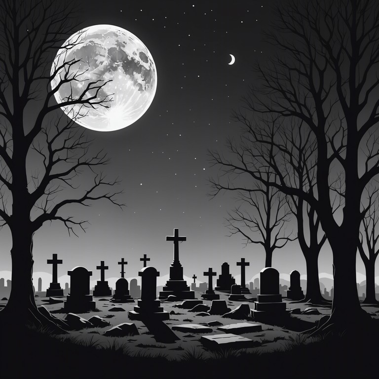 This instrumental track blends the brooding atmosphere of a traditional goth song with uplifting and heartwarming melodies, creating a unique fusion that feels both nostalgic and comforting. The sound emphasizes the depth of emotion one might feel while reminiscing in an ancient, moonlit graveyard, with shadows stretching through faint glimmers of moonlight reflecting off aged tombstones.