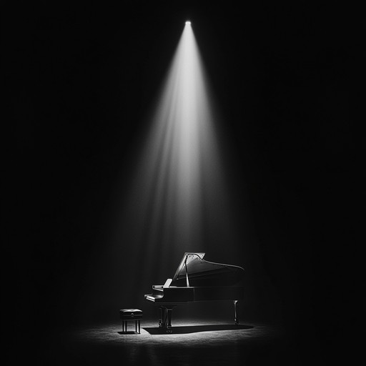 In an alternative setting, a single piano positioned under a spotlight in an otherwise dark room gently plays. Each note is drawn out, lingering in the air like a heartfelt whisper, painting tales of deep sorrow and timeless grief.