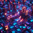 a fun electronic track with bouncy synths and beats