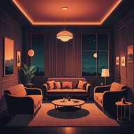 soft beats under jazzy harmonics, tranquil mood