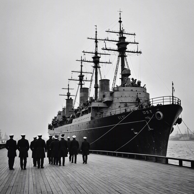 An instrumental ode to the exuberant and hardworking russian navy sailors, featuring vivid melodies that promise to transport listeners directly to the deck of a bustling naval ship. The arrangement flows seamlessly, embodying the waves and the endless horizon.