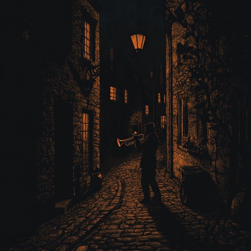 An instrumental piece combining haunting latin percussion with dissonant jazz harmonies, creating an unsettling atmosphere as if walking alone through dimly lit, shadowy streets.