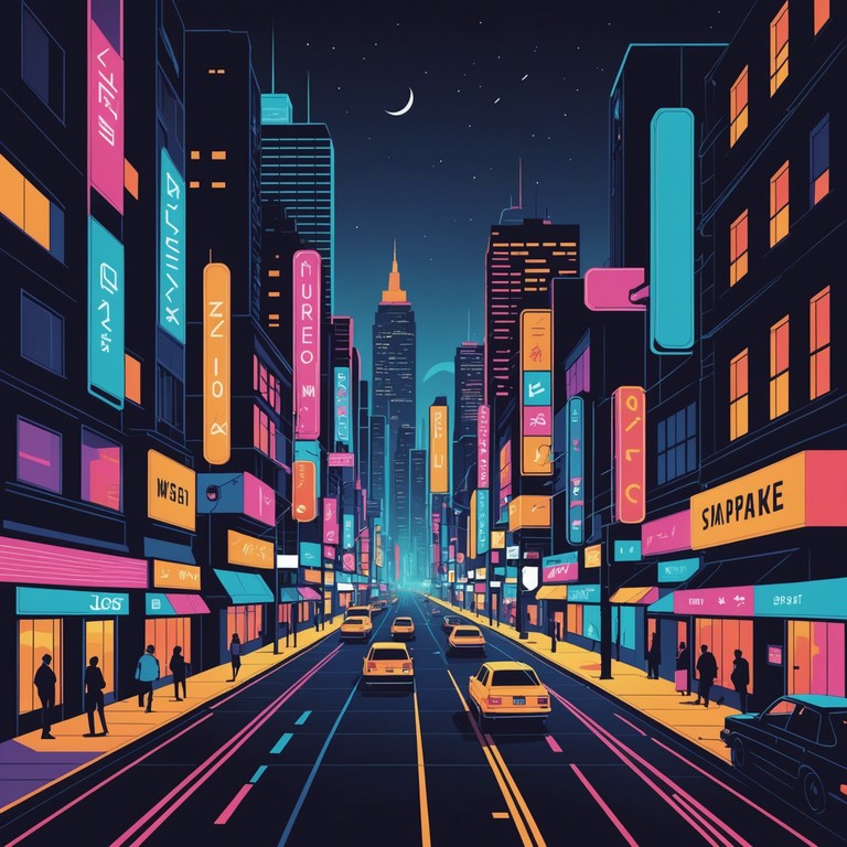 This alternative track takes you on a melodious journey through a bustling metropolis under the cover of night, illuminating the vibrant life of the city with every synth beat.